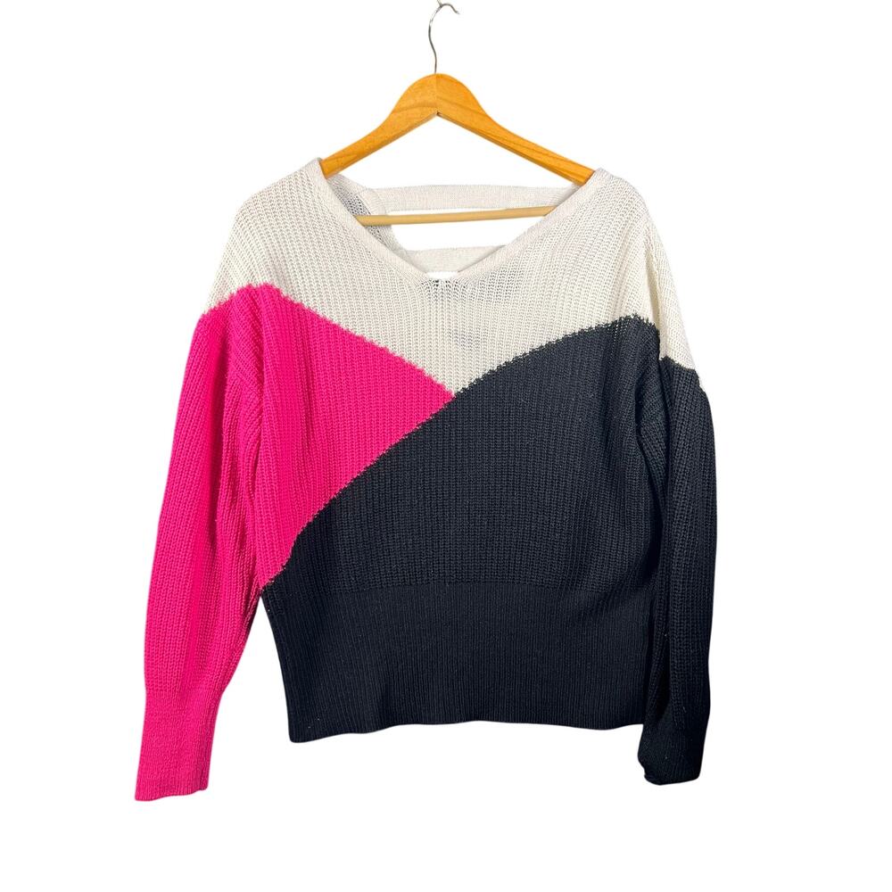 Inner Circle Sweater White/Black/Pink Size XL